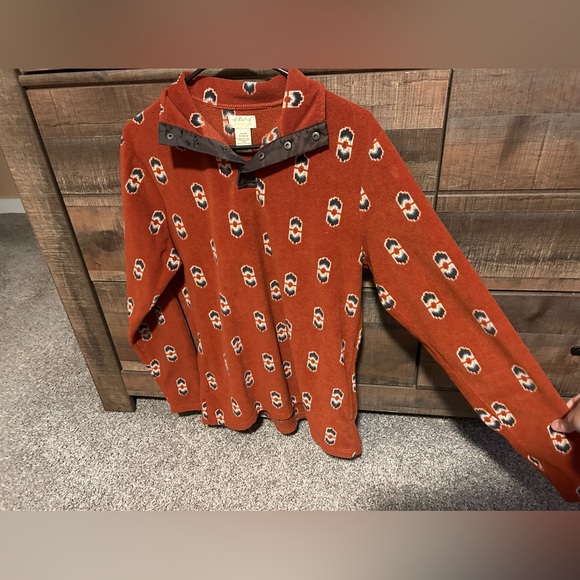 Wrangler Aztec burnt orange pullover - Picture 3 of 3
